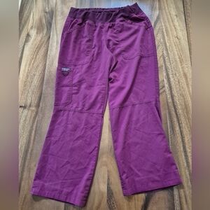 EUC Cherokee Maroon Pull On Scrub Pants